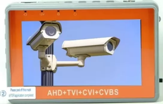 BGT HD CCTV Tester, 4.3" HD Display, Support Analog AHD, TVI, CVI + RS485 PTZ Control, Network Cable Tester, Direct Camera power, Support TVL to 5 Megapixel cameras | IV7W